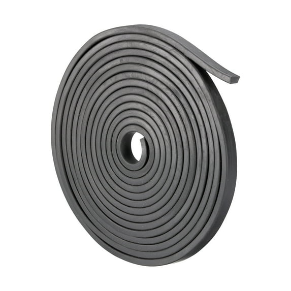 Solid Rubber Strips Neoprene Sheets Rolls 3/16"T x 0.39"W x 157.48"L, DIY Rubber Gasket Sealing Padding