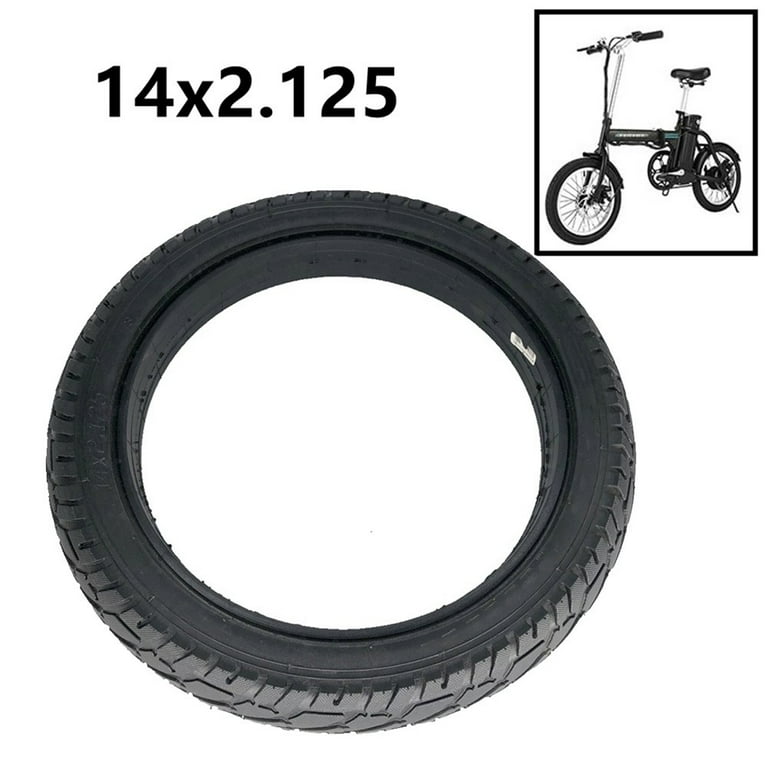 Electric Scooter 14 Bike Tire Replacement Heavy-Duty Tubeless Tire