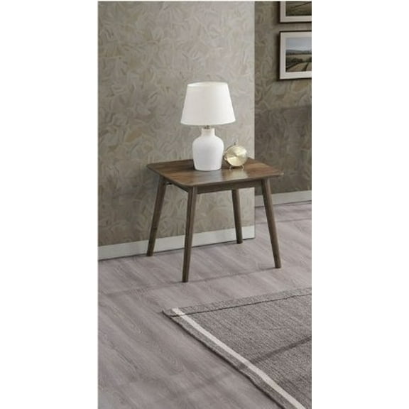 Solid Rubber Wood End Table - Contemporary Style|40lbs Weight Limit