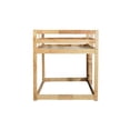 thumbnail image 1 of Solid Rubber Wood Loft Bed - And To Wear Natural Twin Over Comfortable Practical, 1 of 2