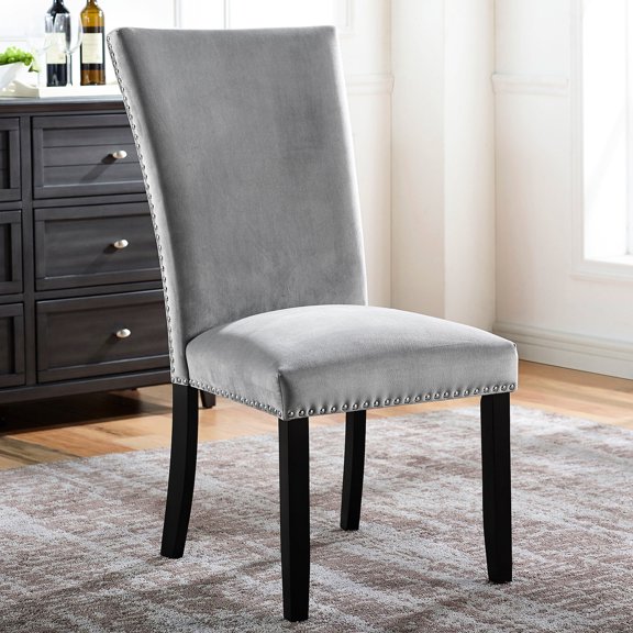 Solid Rubberwood Construction | Transitional Style for Dining Areas | Durable and Attractive Chair Pair