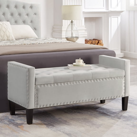 Solid Rubberwood Frame Construction | Multi - purpose Seating and Internal Storage | Durable and Long - lasting Use