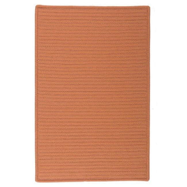 Solid Rust 3 ft. Square Rug - Reversible Stain & Fade Resistant ...