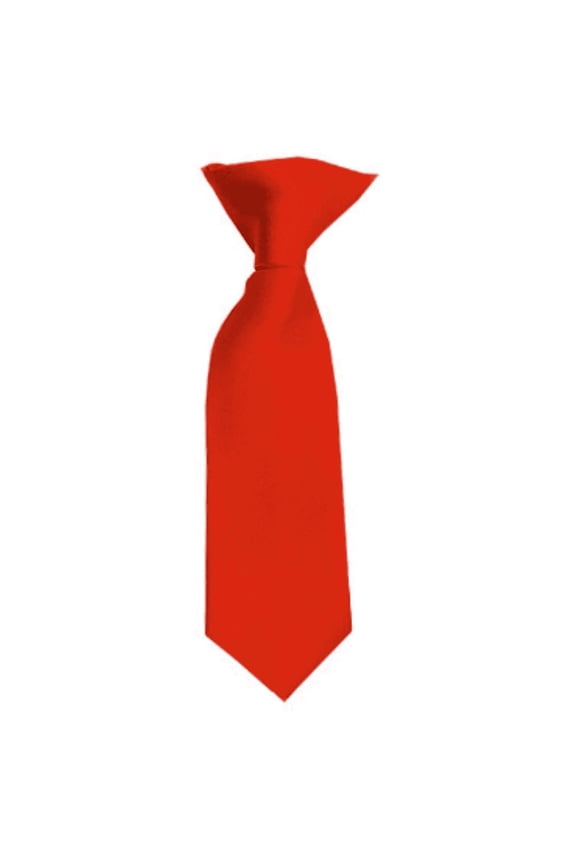 Solid Rust Boy's 8" Clip On Tie Age 0 to 2 Years Old