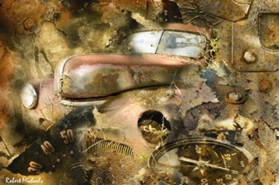 Solid Rust Canvas Art - Robert Michaels (24 x 16)