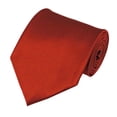 thumbnail image 1 of Solid Rust Traditional Men's Necktie, 1 of 5