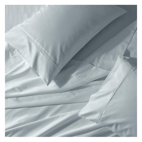Solid Sea Standard Pillowcases, Crispy Soft Cotton Percale Set of 2 Pillow Cases Pillowcases-Standard