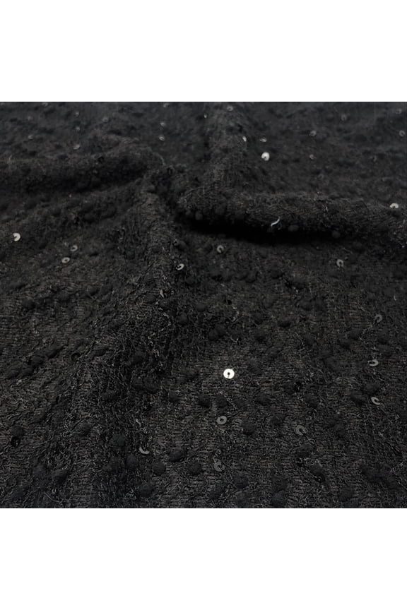 Solid Sequin Boucle Sweaterknit