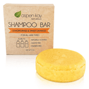شامبو صلب ، مصنوع من Natural & amp؛ المكونات العضوية ، خالية من الكبريتات ، خالية من القسوة & أمبير ؛ نباتي ، جميع أنواع الشعر ، 3 أونصة بار الليمون وأمبير. البرتقالي الحلو
