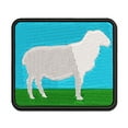 thumbnail image 1 of Solid Sheep Farm Animal Applique Multi-Color Embroidered Hook & Loop Patch - 3 Inch Medium, 1 of 5