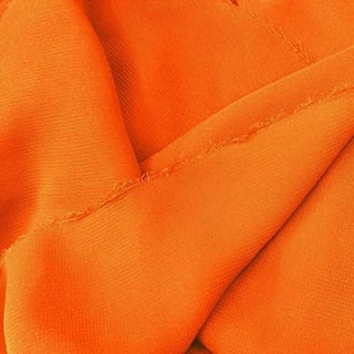 Orange Sherbet Solid Sheer Polyester Chiffon Fabric, Sheer, Extra Wide, Drapery, Home Decor, By The Yard