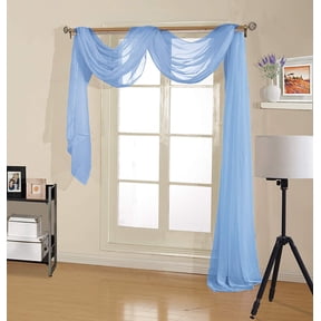Solid Sheer Window Scarf | Decotex