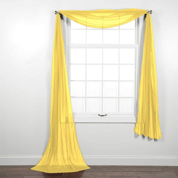 Solid Sheer Window Scarf | Decotex