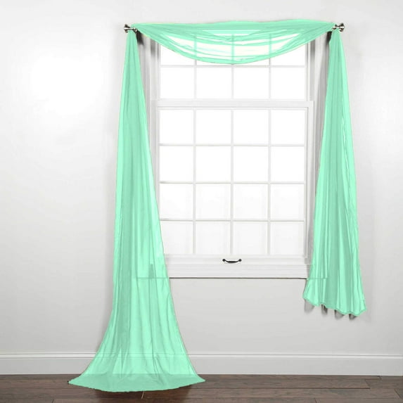 Solid Sheer Window Scarf | Decotex