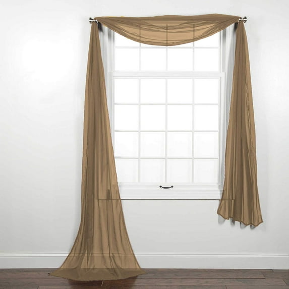 Solid Sheer Window Scarf | Decotex