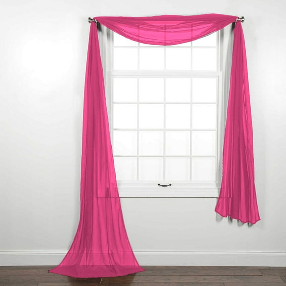 Solid Sheer Window Scarf | Decotex
