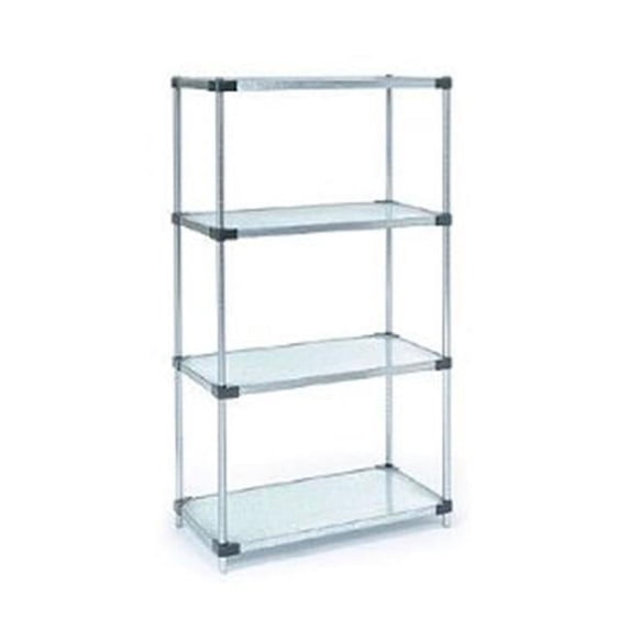 Solid Shelf Unit- Galvanized