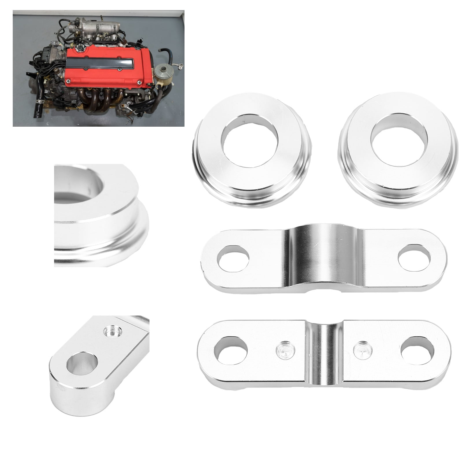 Solid Shifter Bushings,Front And Rear Solid Shifter Bushing Kit CNC
