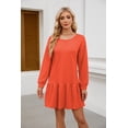thumbnail image 1 of Solid Short Cute Dress (S, CarmineRed), 1 of 12