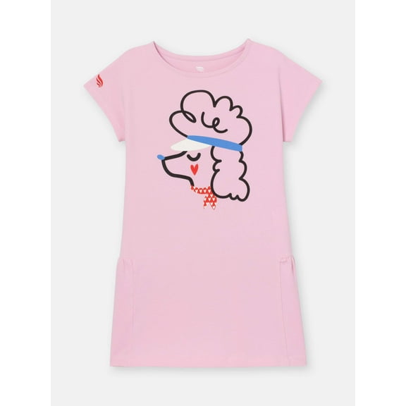 Cherubino girls  Dress, 8, Pink