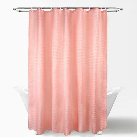 Solid Shower Curtains, Cloth Pink Shower Curtain, Solid Color Thickened Polyester Shower Curtain Solid Color Shower Curtain Toilet Hole