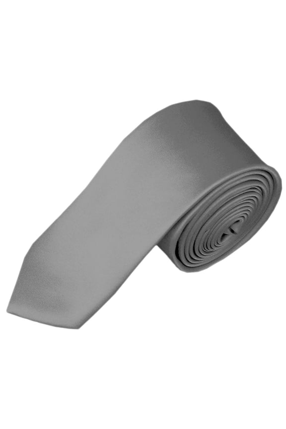 Solid Silver Boy's Necktie