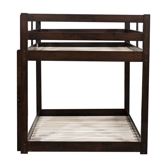 Solid Slats Support | Twin over Twin Loft Bed for Comfortable Sleep Surface | Have a Relaxing Night on Sturdy Beds