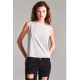 thumbnail image 1 of Solid Sleeveless Round Neck Basic Tank Top XS, 1 of 9