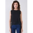 thumbnail image 1 of Solid Sleeveless Round Neck Basic Tank Top, 1 of 5
