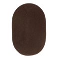 thumbnail image 1 of Solid Slice Rug Brown, 1 of 1