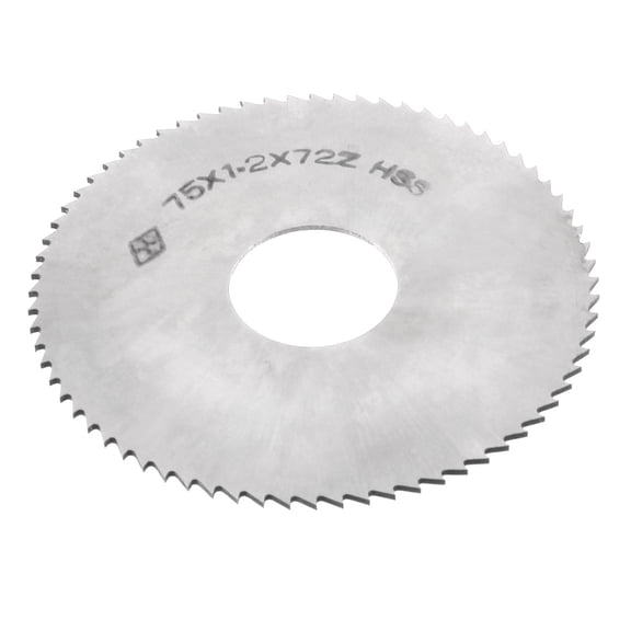 Solid Slotting Slitting Jeweler Saw Mill Cutter 75mm x 1.2mm x 22mm 72T