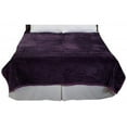 thumbnail image 1 of Solid Soft Heavy Thick Plush Mink Blanket, 8 lbs - Purple, 1 of 1