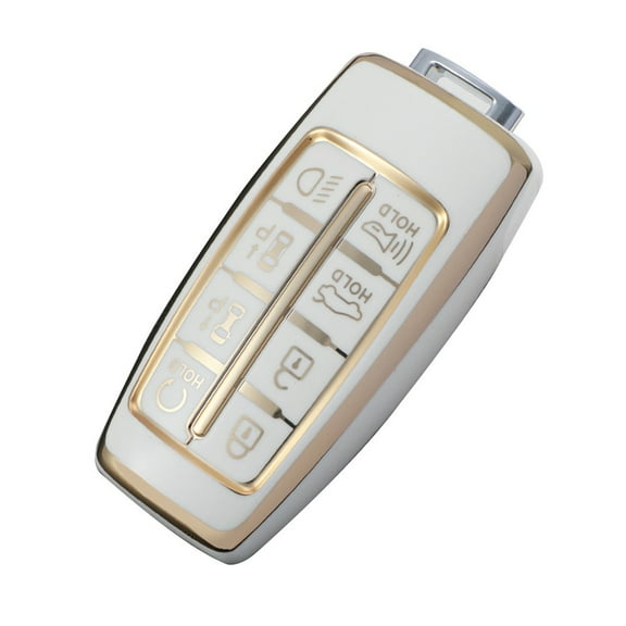 Solid Soft Tpu Key Fob Case For Hyundai Genesis Gv60 Gv80 G70 Gv70 Excellent Touch Anti Drop Full Coverage Shock Absorption