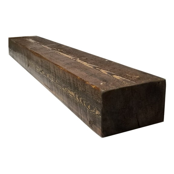 Solid Spruce Rough-Hewn Mantel 48 in. x 8 in. x 5 in. Fireplace Shelf