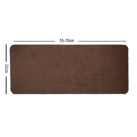 Solid Stair Anti-Skid Carpet Treads Wash Mat Washable Wood Carpet Device Floor Protectors Stair Stair Protectors Brown Smile Home