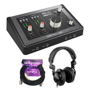 Solid State Logic SSL 2 MKII - 2x2 USB Audio Interface Bundle with Polsen HPC-A30 Closed-Back Studio Monitor Headphones and Kellards XLR-P20T Pro 20 ft XLR Microphone Cable, XLR Male to Female Cable