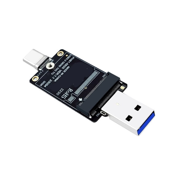 Solid States Disk Adapter USB A USB C Converter Support 2230 JMS583 USB 3.2 USB C Adapter for PC