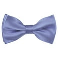 thumbnail image 1 of Solid Steel Blue Men's Pre-Tied Bow Tie, 1 of 6