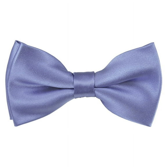 Solid Steel Blue Men's Pre-Tied Bow Tie