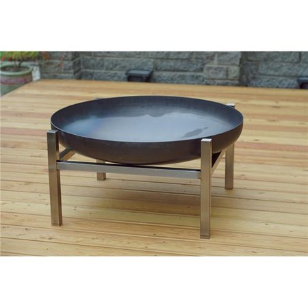 Solid Steel Burning Fire Pit Parnidis - Large
