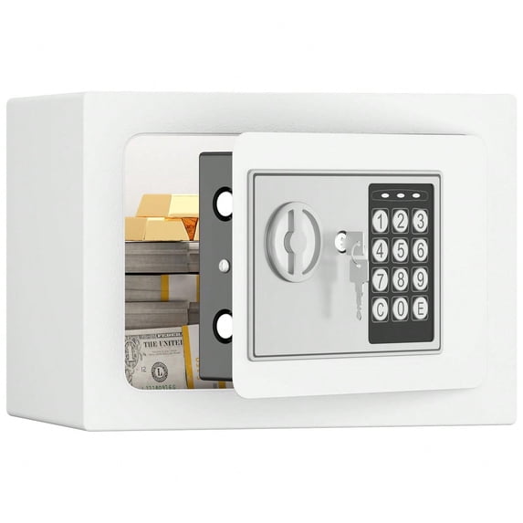 Solid Steel Digital Security Safe Box with Keypad & Emergency Key, 18mm ...