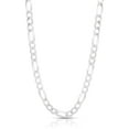 thumbnail image 1 of Solid Sterling Silver Figaro Link Diamond-Cut Pave .925 ITProLux Necklace Chains 3MM - 10.5MM, 16" - 30", Silver Chain for Men & Women, Made In Italy, Next Level Jewelry, 1 of 7