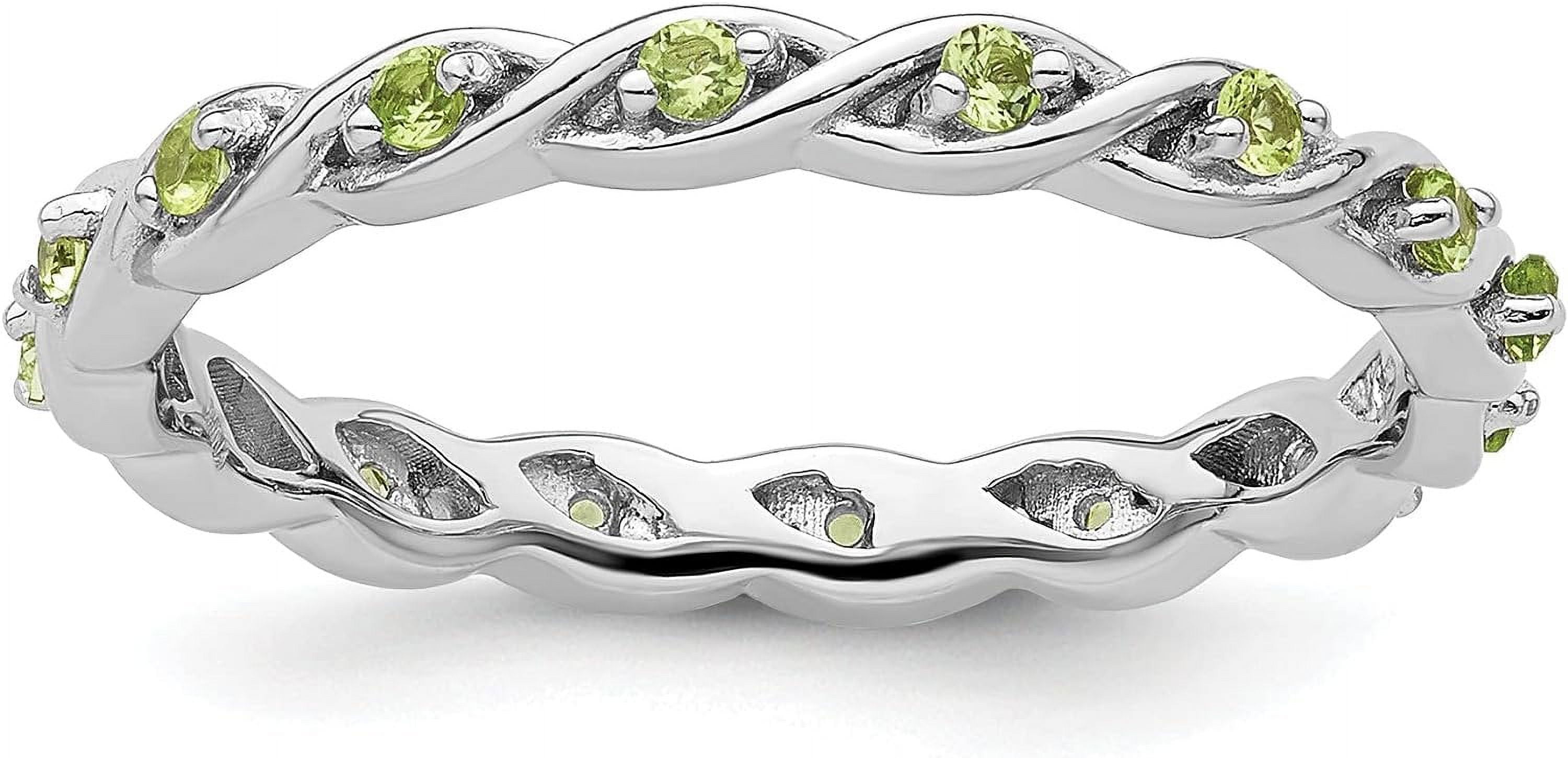 Sterling Silver Stackable Expressions Peridot Ring Sterling Silver Stackable Expressions Peridot Ring