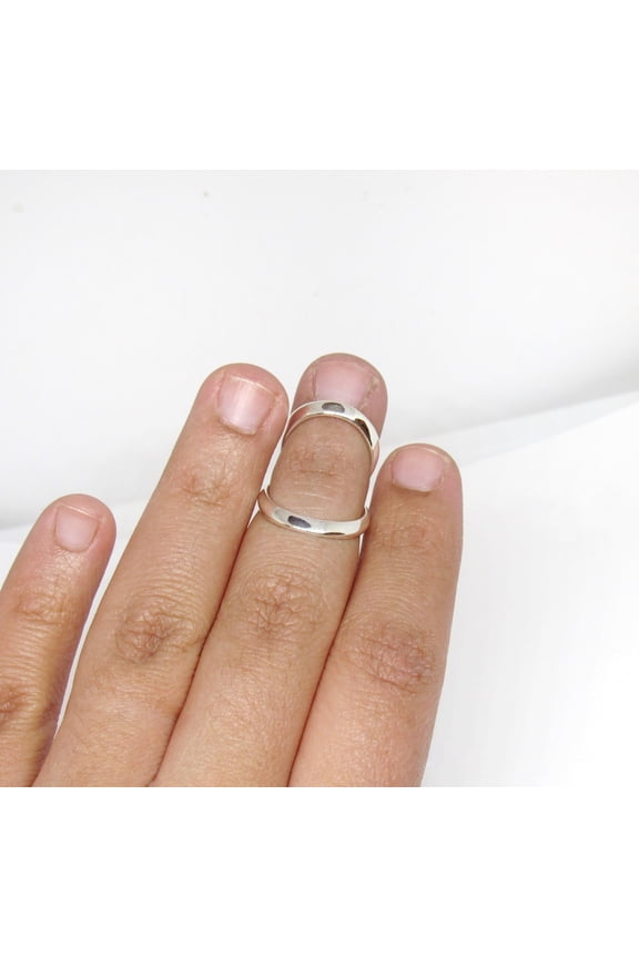 Solid Sterling Silver Swan Ring Splint • Swan Neck Splint for DIP Joint • RA Dip Rheumatoid Arthritis Splint • Arthritis Ring
