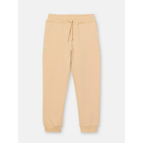 Solid Stitched Pocket Joggers with Drawstring Waistband - Brown
