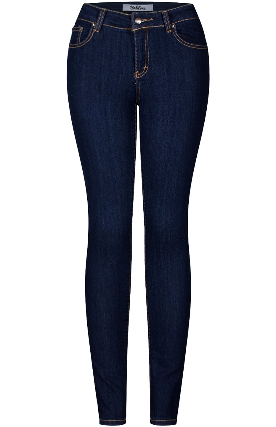 2LUV Women's Solid Indigo Blue Skinny Jeans - Stretchy 5-Pocket, Ankle Length, Slim Fit (Size 17)