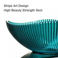 thumbnail image 1 of Solid Striped Fruit Bowl Chinese Style Candy Snack Plate Dinner Table Basket, 1 of 7