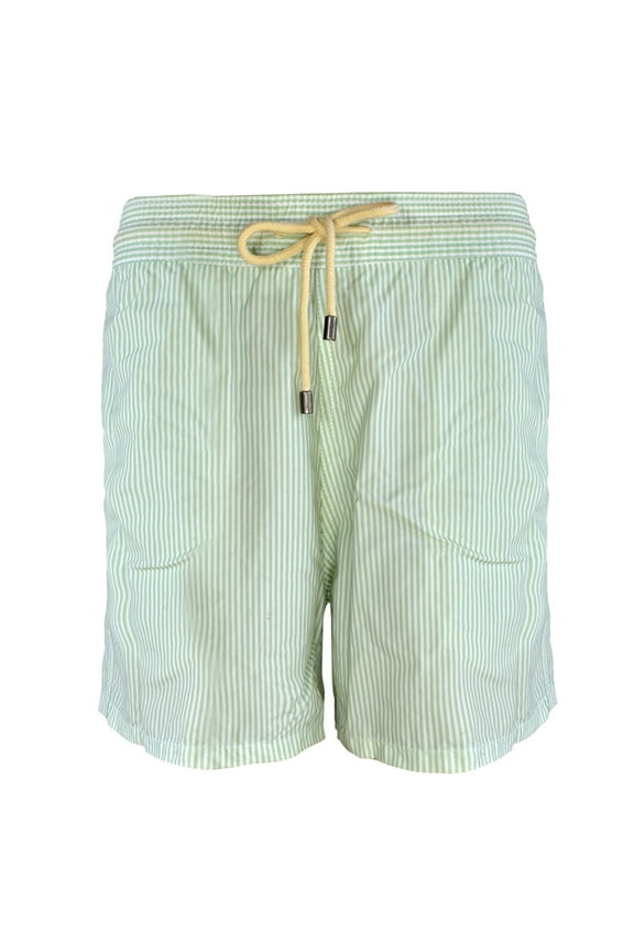 Men's The Classic Aquamarine & White Trunks, XL