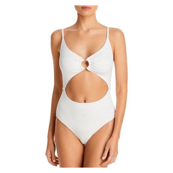 Solid & Striped Womens Animal Print Lined One-Piece Swimsuit