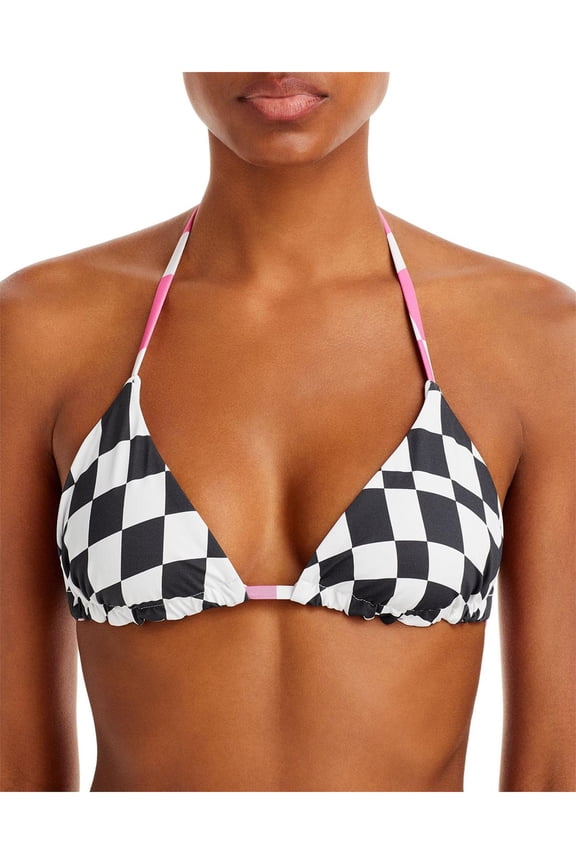Womens Iris Reversible Halter Bikini Swim Top